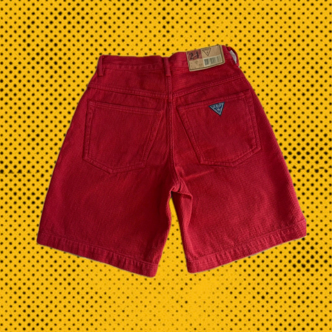 GUESS DEADSTOCK CORDUROY SHORTS 24" WAIST