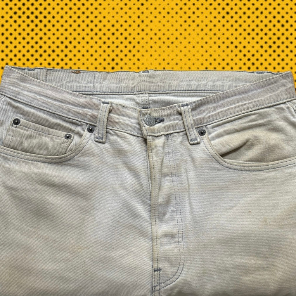 DISTRESSED LEVI’S CREAM WHITE 31x28