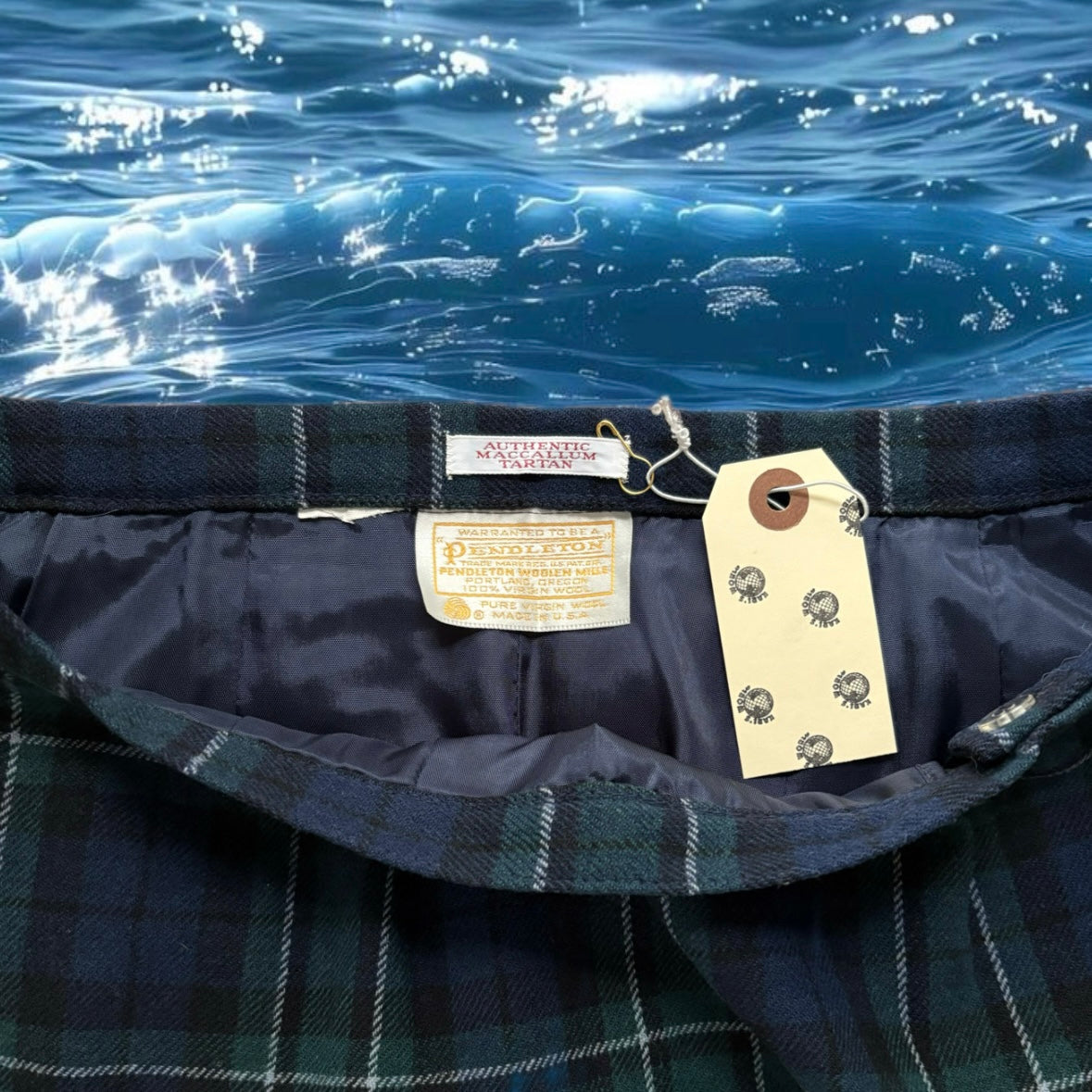 PENDLETON 100% WOOL MIDI SKIRT