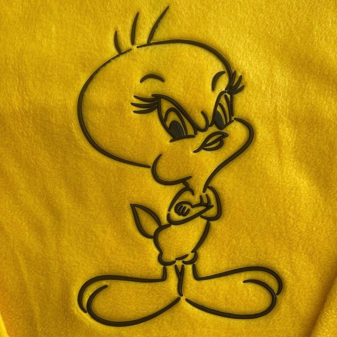 WARNER BROS. TWEETY BIRD FLEECE HALF-ZIP XL