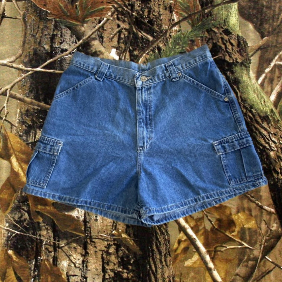 LEE DENIM CARPENTER MINI SHORTS