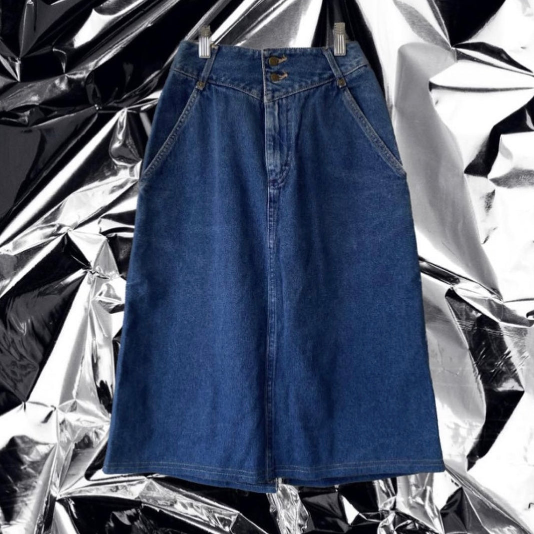 LEE WESTERN DENIM MIDI SKIRT