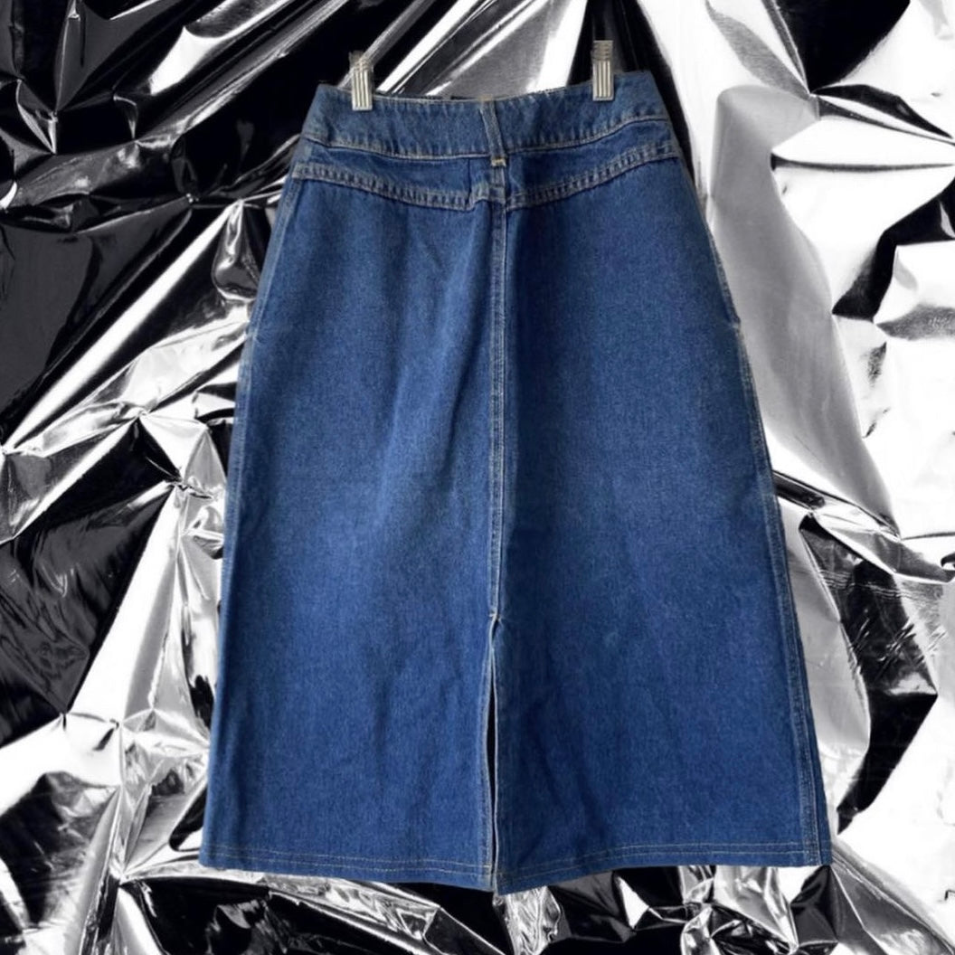 LEE WESTERN DENIM MIDI SKIRT