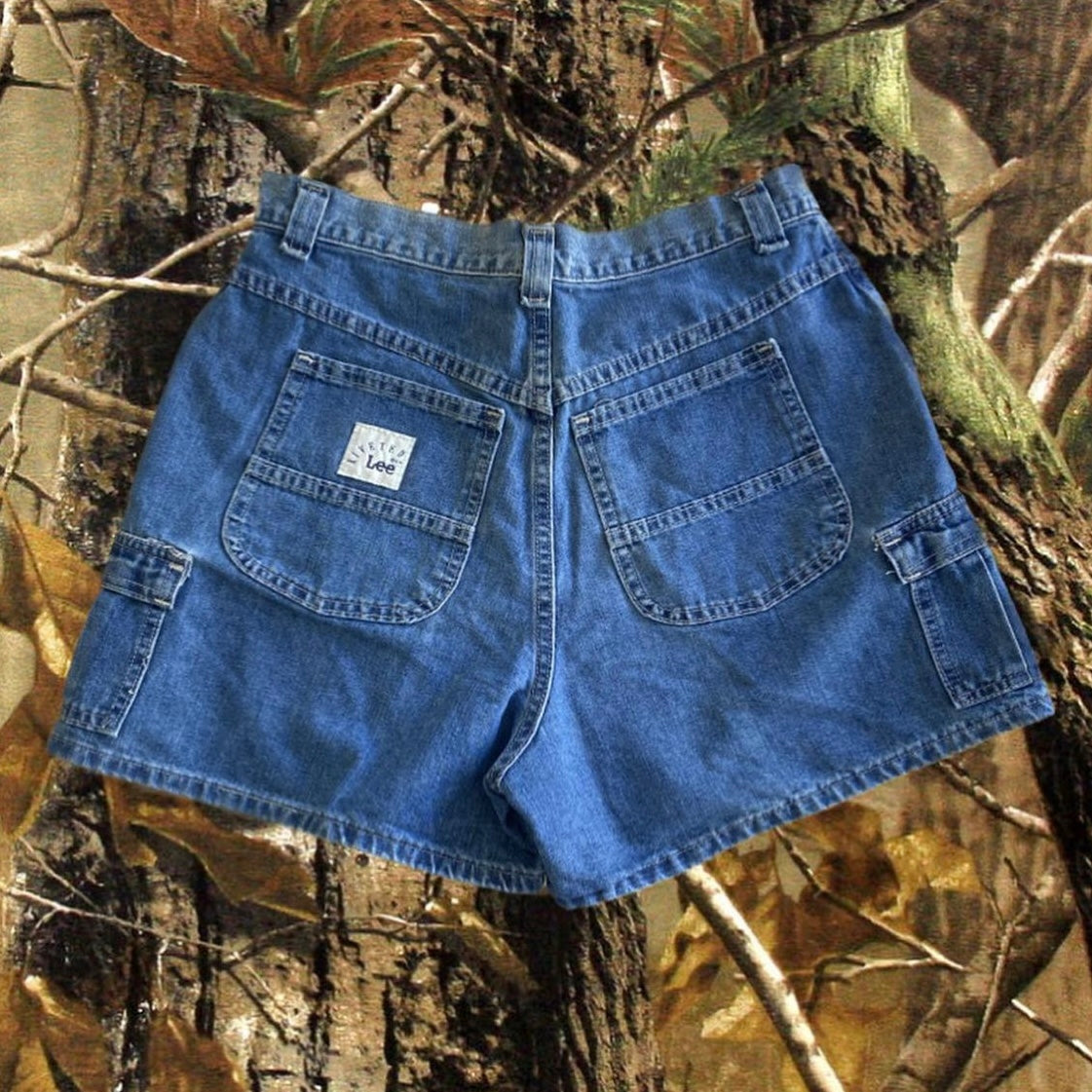 LEE DENIM CARPENTER MINI SHORTS