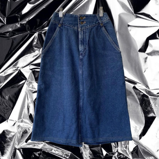 LEE WESTERN DENIM MIDI SKIRT