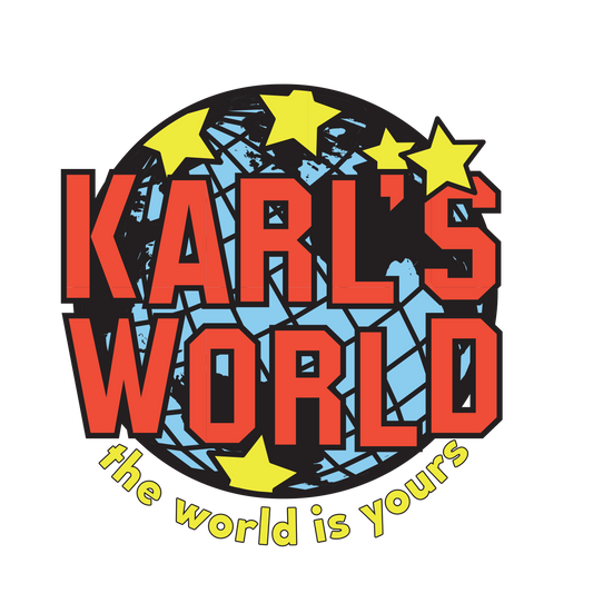 KARL'S WORLD "THE WORLD IS YOURS" STICKER